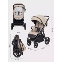 Коляска прогулочная «книга» MOWbaby Trail 2025 MB090 (бежевый) - Изображение №49 — Chaika Market