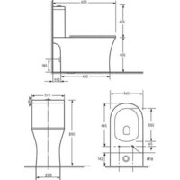 Унитаз напольный Roxen Urban Tornado 600190-01 - Изображение №6 — Chaika Market