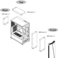 Корпус Thermaltake H350 TG RGB CA-1R9-00M1WN-00 - Изображение №10 — Chaika Market