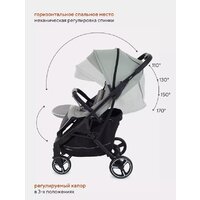 Коляска прогулочная «книга» Rant MOWbaby Smart 2023 MB101 (green) - Изображение №23 — Chaika Market