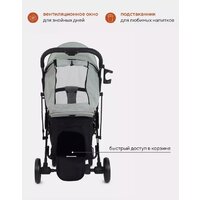 Коляска прогулочная «книга» Rant MOWbaby Smart 2023 MB101 (green) - Изображение №22 — Chaika Market