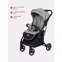 Коляска прогулочная «книга» Rant MOWbaby Smart 2023 MB101 (green) - Изображение №21 — Chaika Market