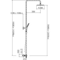 Душевая система  Fashun A52427 - Изображение №3 — Chaika Market