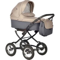 Коляска-люлька Indigo Blues Classic (Bl 04, бежевый) — Chaika Market