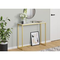 Консольный стол LoftyHome Мальборк 1627984 (мрамор сноу/золото) - Изображение №3 — Chaika Market