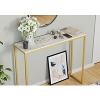 Консольный стол LoftyHome Мальборк 1627984 (мрамор сноу/золото) - Изображение №4 — Chaika Market