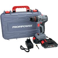 Дрель-шуруповерт Profipower MKBL-18B (с 2-мя АКБ, кейс) — Chaika Market