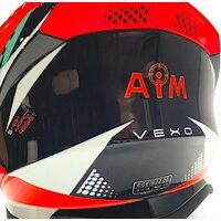 Мотошлем AIM RH855 Fiber Glass Vexo RH855V-BRB-XXL (XXL, красный/синий) - Изображение №10 — Chaika Market