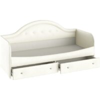 Кровать-тахта Трия Адель с мягкой спинкой тип 1 (крем) - Изображение №2 — Chaika Market