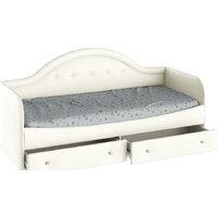 Кровать-тахта Трия Адель с мягкой спинкой тип 1 (крем) - Изображение №4 — Chaika Market