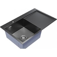 Кухонная мойка Mixline Pro 552922 (черный графит, с сифоном) - Изображение №2 — Chaika Market