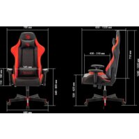 Игровое (геймерское) кресло A4Tech Bloody GC-870 (черный/красный) - Изображение №8 — Chaika Market