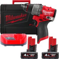 Ударная дрель-шуруповерт Milwaukee M12 FUEL M12FPD2-402X 4933479869 (с 2-мя АКБ 4 Ач, кейс) — Chaika Market