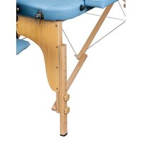 Массажный стол Atlas Sport 70 см складной 3-с деревянный (светло-голубой) - Изображение №5 — Chaika Market