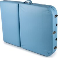 Массажный стол Atlas Sport 70 см складной 3-с деревянный (светло-голубой) - Изображение №6 — Chaika Market