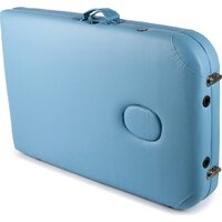 Массажный стол Atlas Sport 70 см складной 3-с деревянный (светло-голубой) - Изображение №7 — Chaika Market