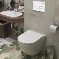 Унитаз подвесной Roxen Antares в комплекте с инсталляцией StounFix Dual Fresh 6 в 1 569295 (кнопка: белый глянец) - Изображение №13 — Chaika Market