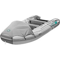 Моторно-гребная лодка Gladiator E380PRO (светло-серый/темно-зеленый) — Chaika Market