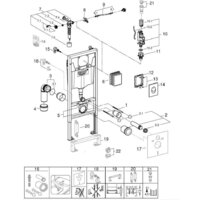 Унитаз подвесной Saniteco KW-9003W Rimles + GROHE Rapid SL 38721001 - Изображение №20 — Chaika Market