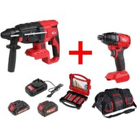  Wortex CRH 1824-2 CRH182420029А3 (перфоратор, винтоверт, 2 АКБ, сумка) — Chaika Market