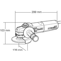 Угловая шлифмашина Makita 9565 CR - Изображение №3 — Chaika Market