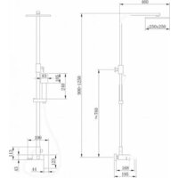 Душевая система  Abber Wasserfall AF8616G (золото матовое) - Изображение №3 — Chaika Market