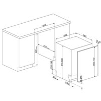 Встраиваемая посудомоечная машина Smeg STL324BQL - Изображение №2 — Chaika Market