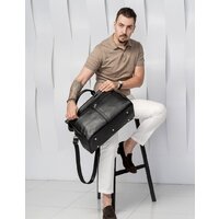 Саквояж Carlo Gattini Classico Veano 4004-01 (черный) - Изображение №12 — Chaika Market