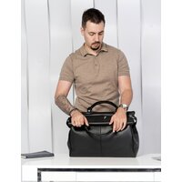 Саквояж Carlo Gattini Classico Veano 4004-01 (черный) - Изображение №7 — Chaika Market