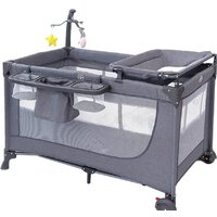 Манеж-кровать Tomix Lullaby Lux BM-02 (grey) — Chaika Market