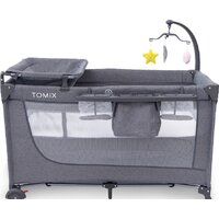 Манеж-кровать Tomix Lullaby Lux BM-02 (grey) - Изображение №2 — Chaika Market