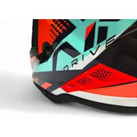 Мотошлем AIM RH855 Fiber Glass Vexo RH855V-BRB-XS (XS, красный/синий) - Изображение №8 — Chaika Market