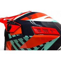 Мотошлем AIM RH855 Fiber Glass Vexo RH855V-BRB-XS (XS, красный/синий) - Изображение №9 — Chaika Market