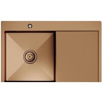 Кухонная мойка Mixline Pro 552921 (бронза, с сифоном) - Изображение №1 — Chaika Market