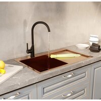 Кухонная мойка Mixline Pro 552921 (бронза, с сифоном) - Изображение №4 — Chaika Market