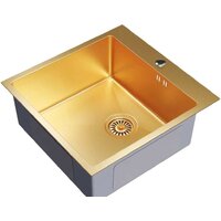Кухонная мойка Mixline Pro 550548 (золото, с сифоном) — Chaika Market