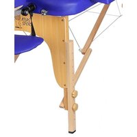 Массажный стол Atlas Sport 70 см складной 3-с деревянный (синий) - Изображение №5 — Chaika Market