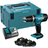 Ударная дрель-шуруповерт Makita DHP453RAJ (с 2-мя АКБ 2 Ач, кейс) — Chaika Market