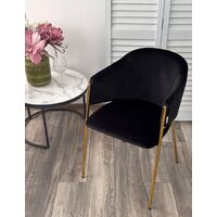 Стул M-City Dill 629M05377 (Momo-47 черный/золотой) - Изображение №3 — Chaika Market