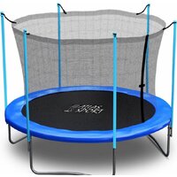 Батут Atlas Sport 252 см - 8ft (с лестницей, внутренняя сетка, синий) - Изображение №2 — Chaika Market