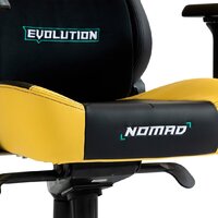 Игровое (геймерское) кресло Evolution Nomad PRO Cyberpunk Bloodhound (черный/желтый) - Изображение №12 — Chaika Market