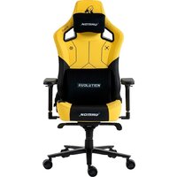 Игровое (геймерское) кресло Evolution Nomad PRO Cyberpunk Bloodhound (черный/желтый) - Изображение №2 — Chaika Market