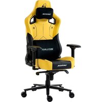 Игровое (геймерское) кресло Evolution Nomad PRO Cyberpunk Bloodhound (черный/желтый) - Изображение №3 — Chaika Market