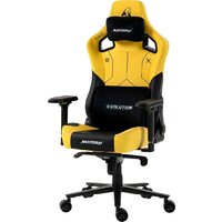 Игровое (геймерское) кресло Evolution Nomad PRO Cyberpunk Bloodhound (черный/желтый) — Chaika Market