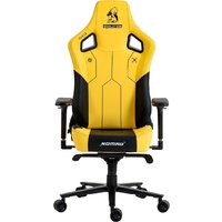 Игровое (геймерское) кресло Evolution Nomad PRO Cyberpunk Bloodhound (черный/желтый) - Изображение №7 — Chaika Market