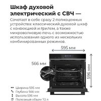 Электрический духовой шкаф MAUNFELD MEOR7217SMB - Изображение №28 — Chaika Market