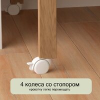 Классическая детская кроватка СКВ-Компани 3190111-6 с матрасом Plitex Юниор-премиум (белый бук) - Изображение №9 — Chaika Market