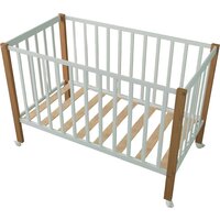 Классическая детская кроватка СКВ-Компани 3190111-6 с матрасом Plitex Юниор-премиум (белый бук) — Chaika Market