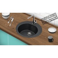 Кухонная мойка Berge BR-5200 + Like F8007122 (черный) - Изображение №9 — Chaika Market