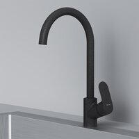 Кухонная мойка Berge BR-5200 + Like F8007122 (черный) - Изображение №4 — Chaika Market